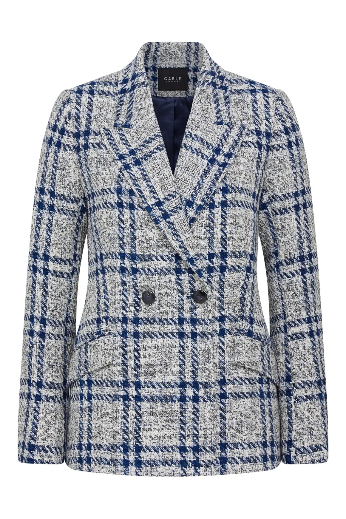 Alix Jacket - Navy Check