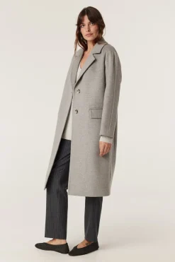 Anderson Wool Coat - Grey Marle