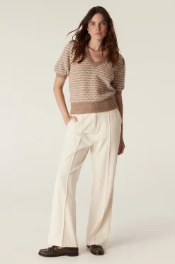 Annika Mohair Top - Latte