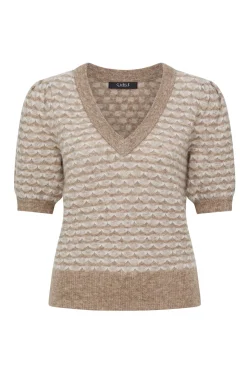 Annika Mohair Top - Latte