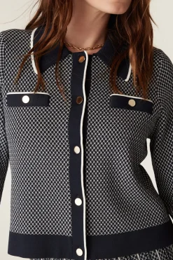 Astoria Crepe Jacket - Navy