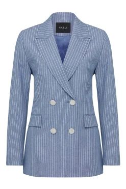 Austin Pinstripe Blazer - Blue Pinstripe