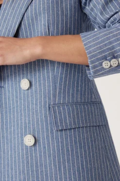 Austin Pinstripe Blazer - Blue Pinstripe