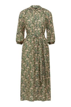 Avalon Maxi Dress - Green Blush Print