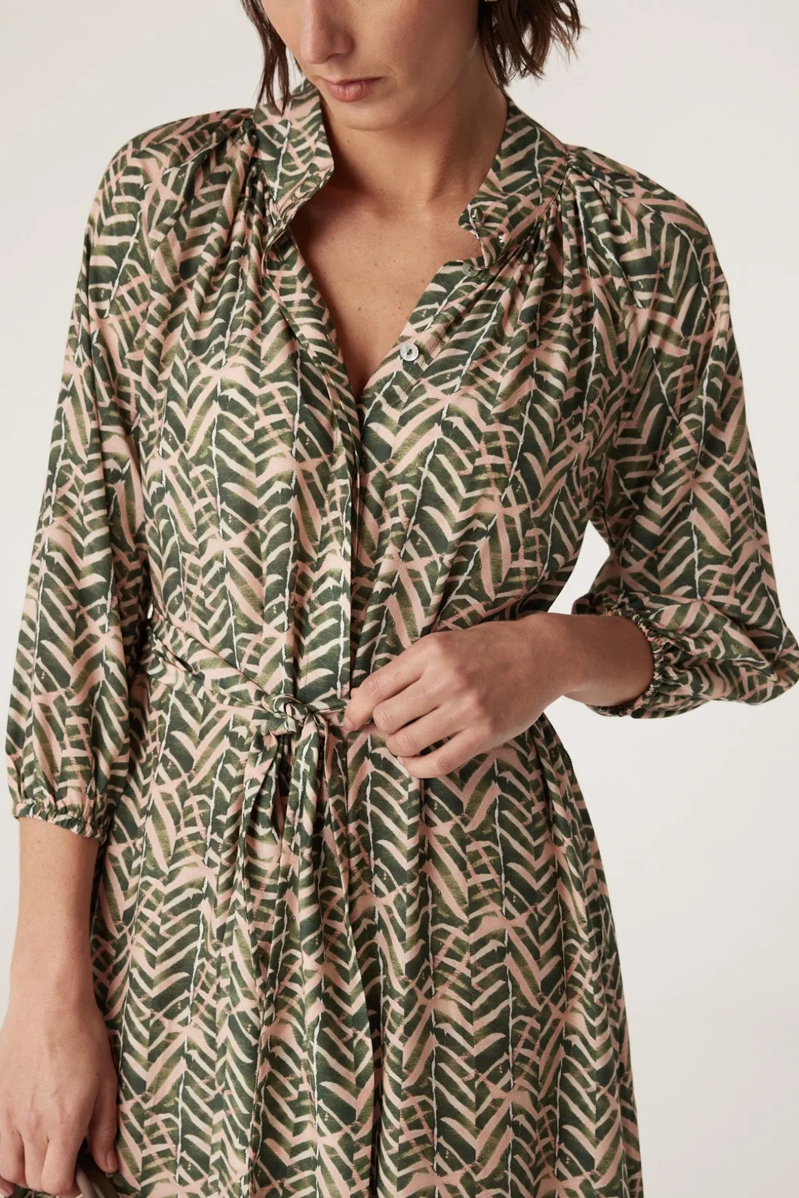 Avalon Maxi Dress - Green Blush Print