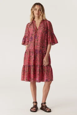 Balmoral Tiered Dress - Pink Floral