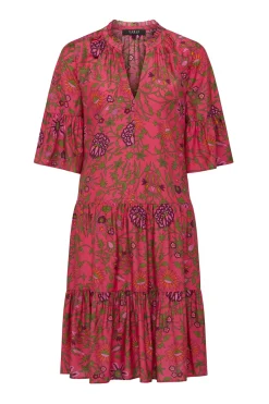 Balmoral Tiered Dress - Pink Floral