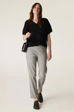 Bell Check Pant - Natural Check