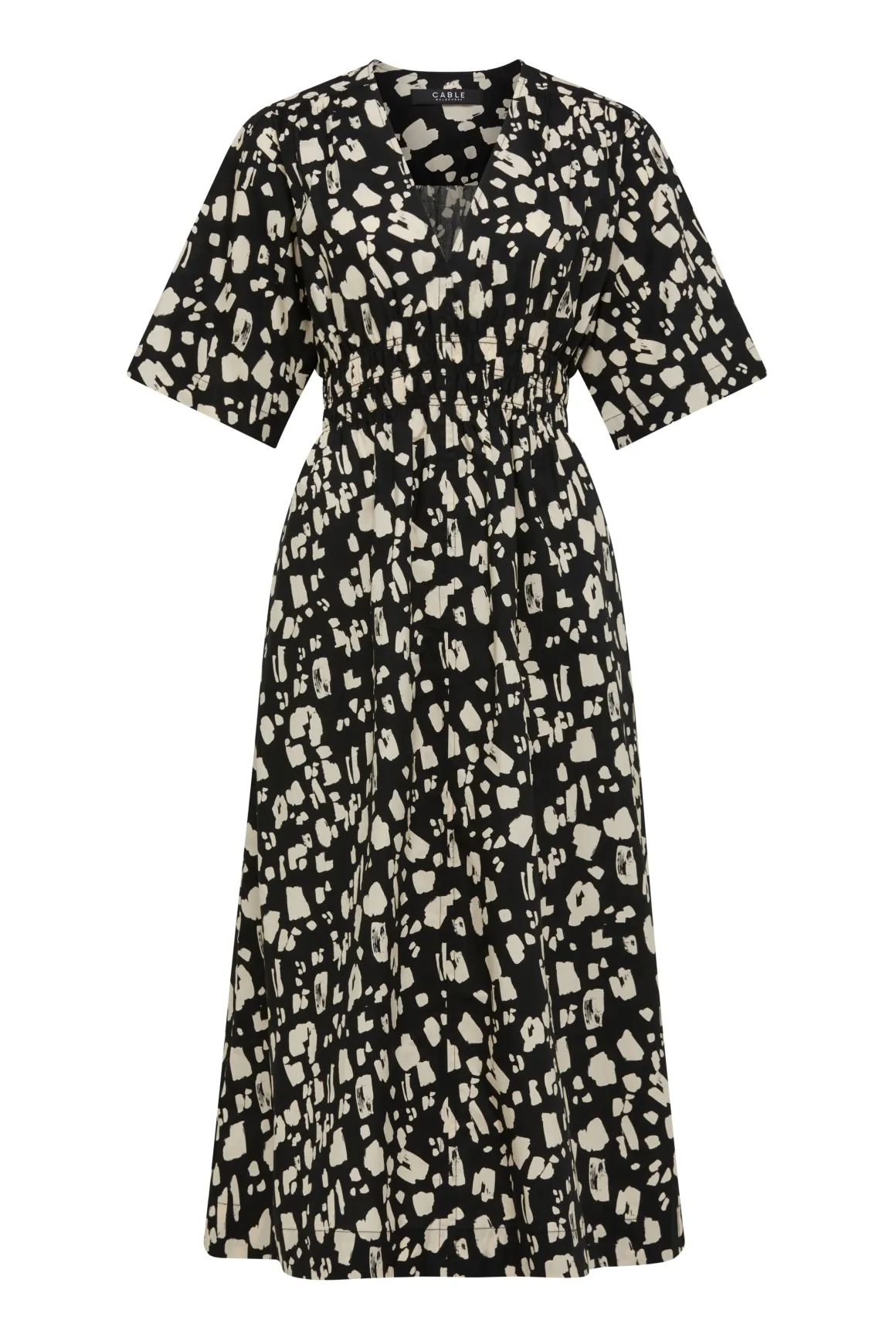 Bella Print Dress - Mono Print