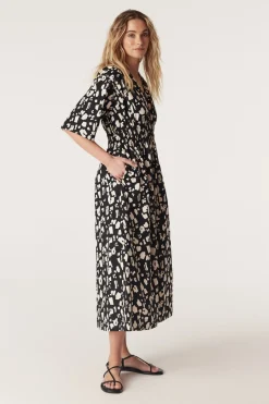 Bella Print Dress - Mono Print