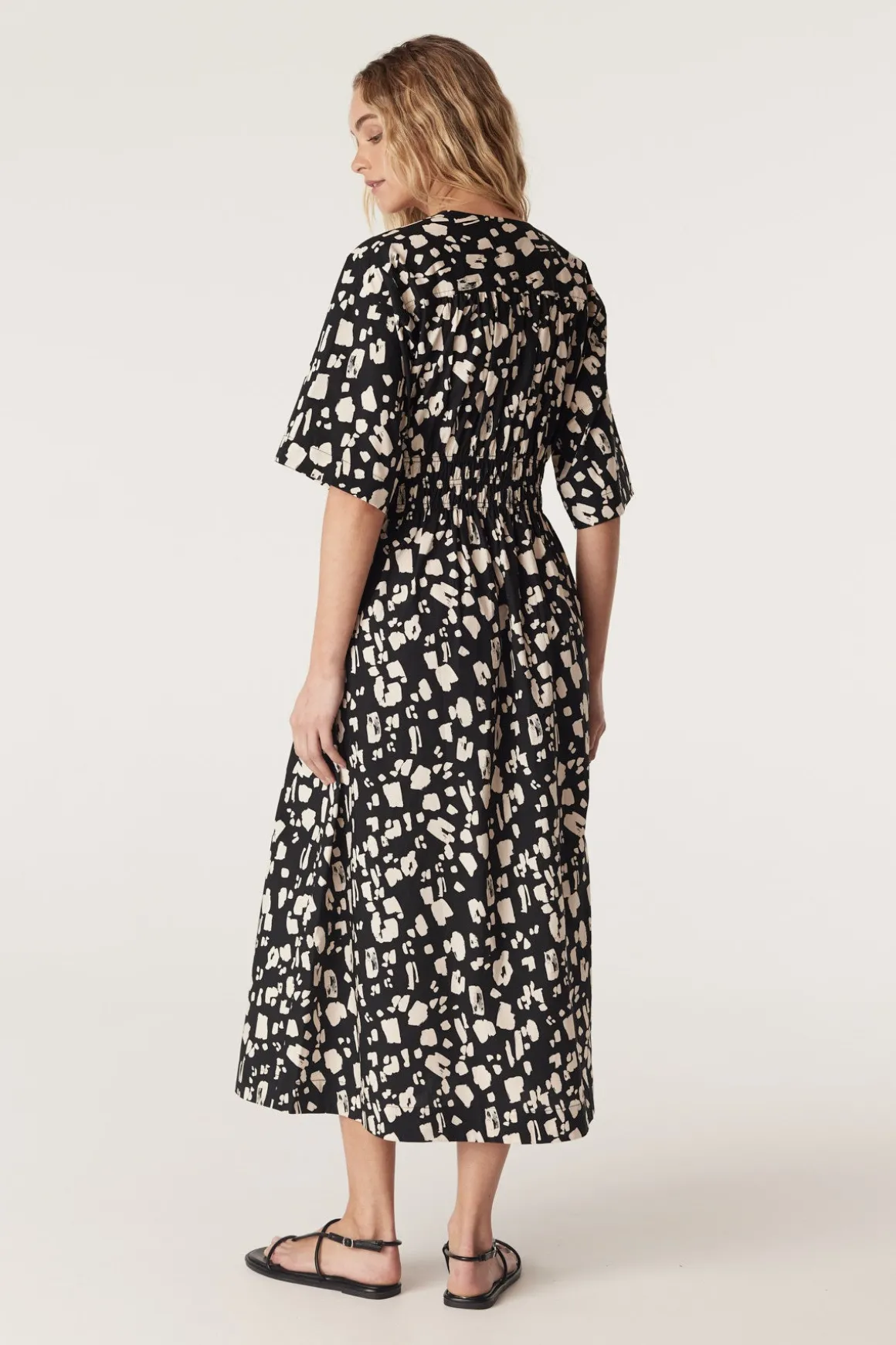 Bella Print Dress - Mono Print