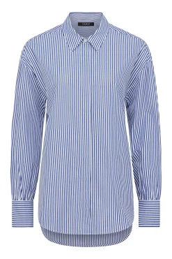 Boyfriend Shirt - Navy Stripe