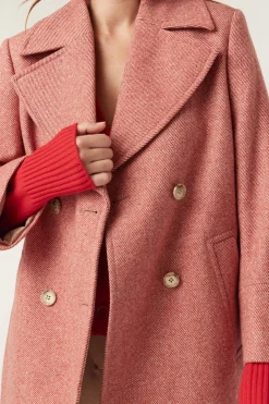 Brenan Coat - Red Twill