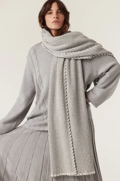 Cashwool Blanket Scarf - Grey Marle
