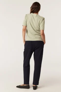 Cashwool Crew Tee - Pistachio Green