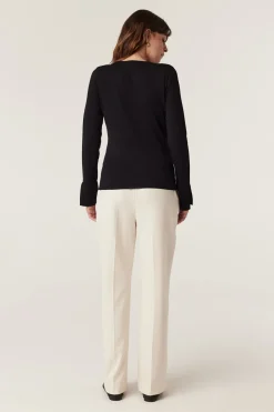 Charlize V Top - Black