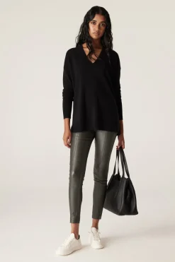 Coated Legging  - Khaki