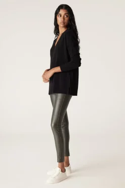 Coated Legging  - Khaki