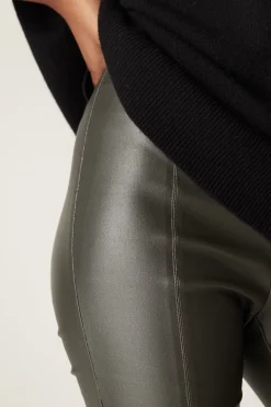 Coated Legging  - Khaki