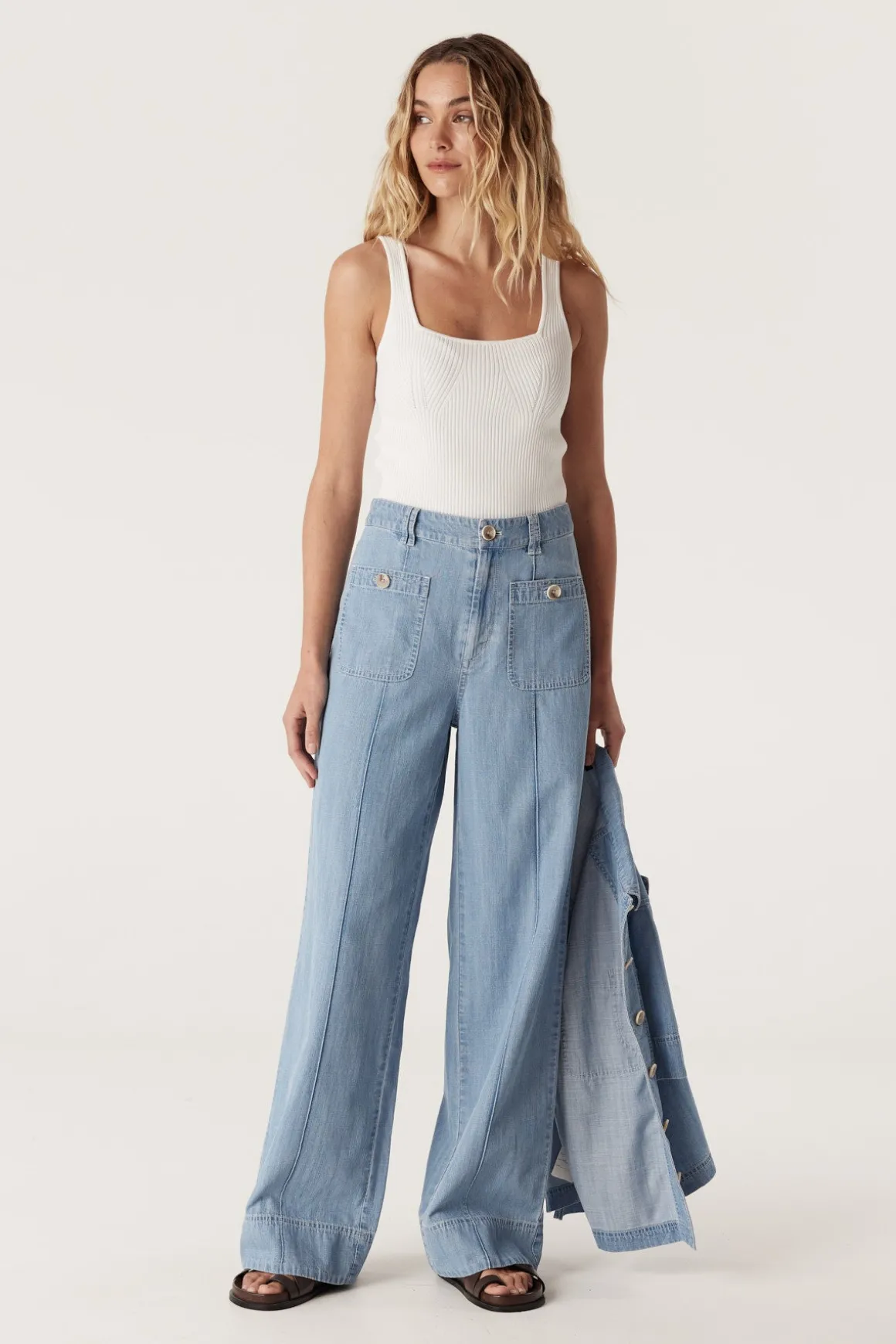 Ellie Pant - Chambray