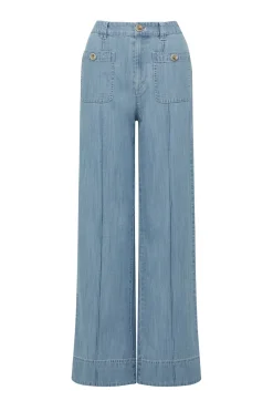 Ellie Pant - Chambray