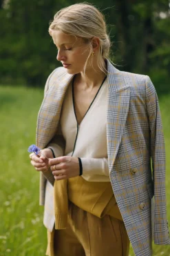 Elton Blazer - Yellow Check