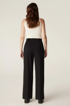 Evie Wide Leg Pant - Black