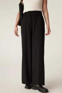 Evie Wide Leg Pant - Black