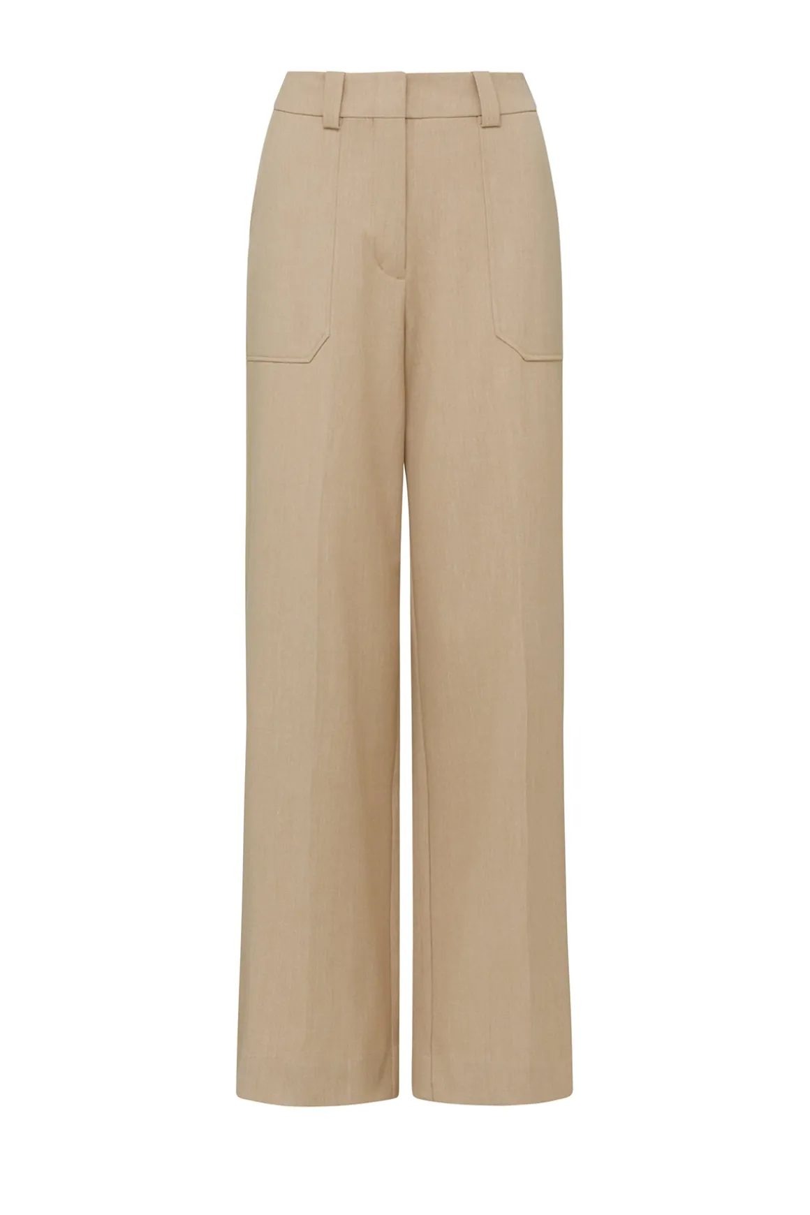 Evie Wide Leg Pant - Light Camel