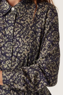 Grace Midi Dress - Reptile Print