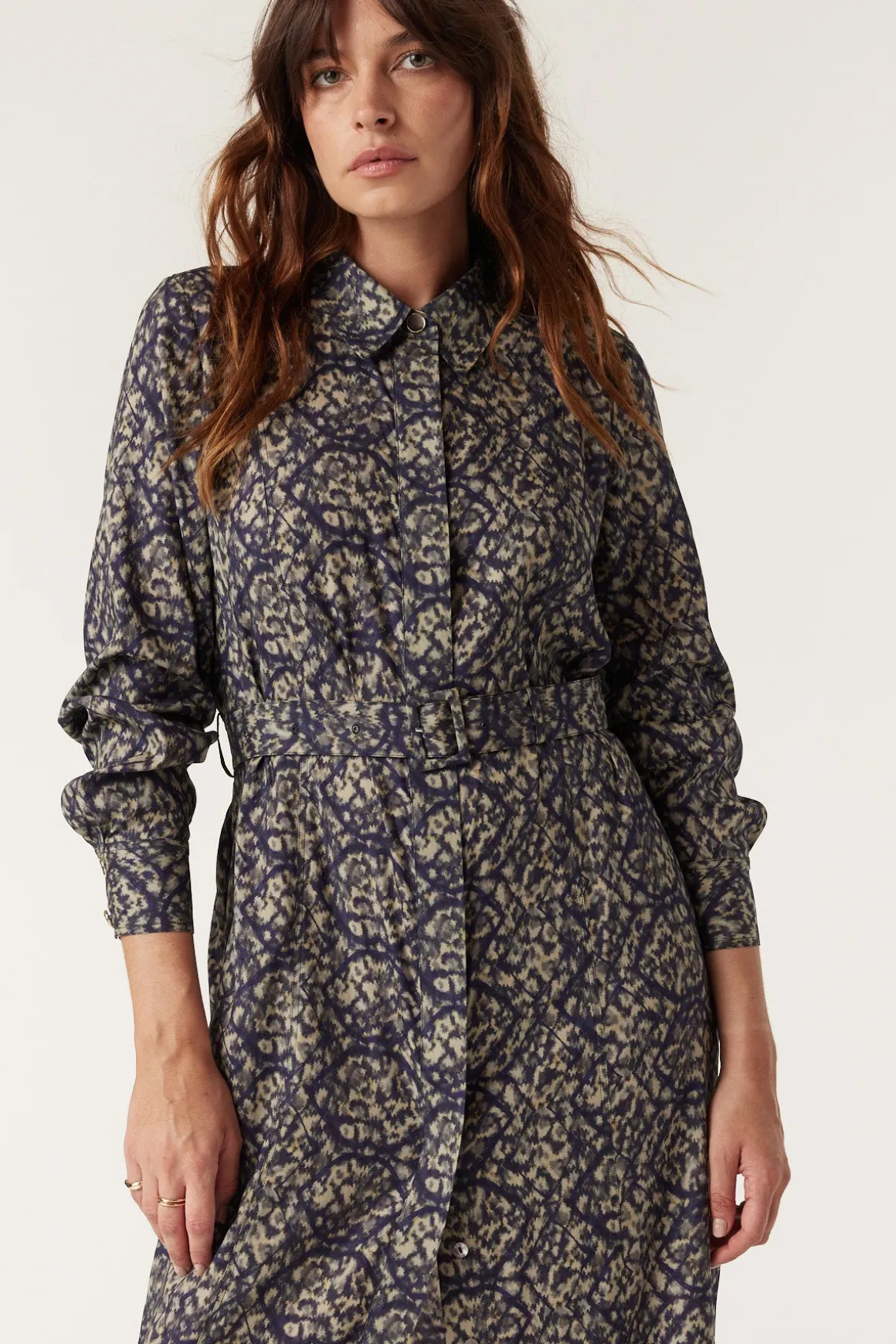 Grace Midi Dress - Reptile Print