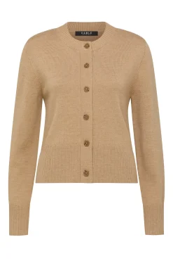 Harriet Merino Cardigan - Camel