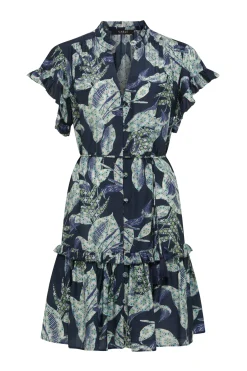 Havana Frill Dress - Navy Floral