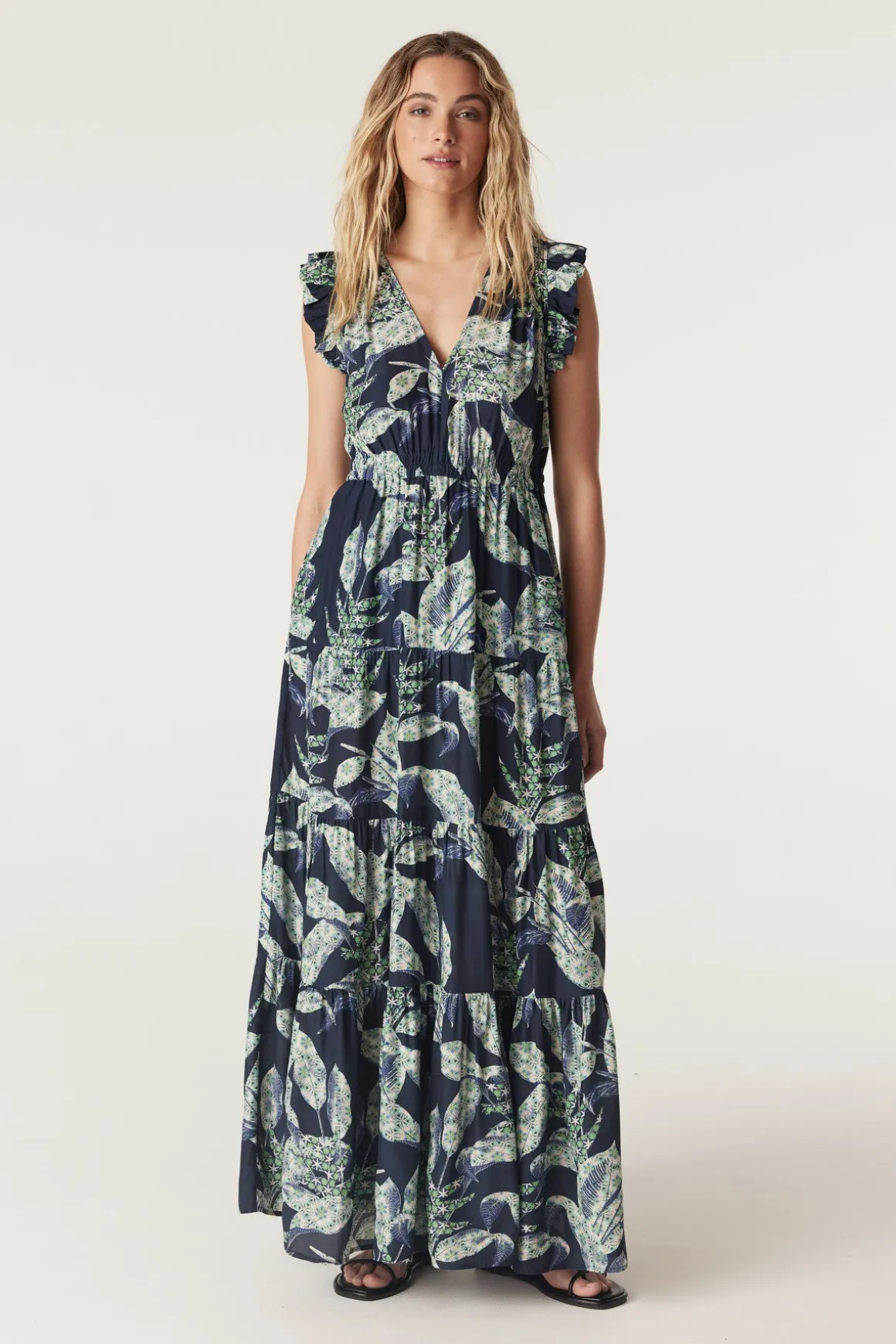 Havana Maxi Dress - Navy Floral