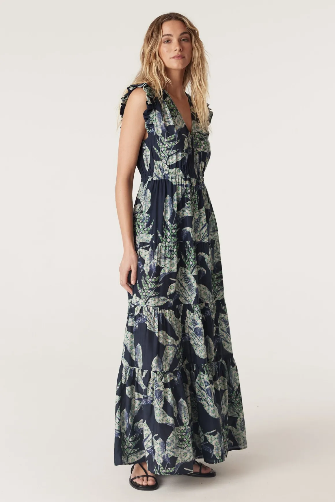 Havana Maxi Dress - Navy Floral