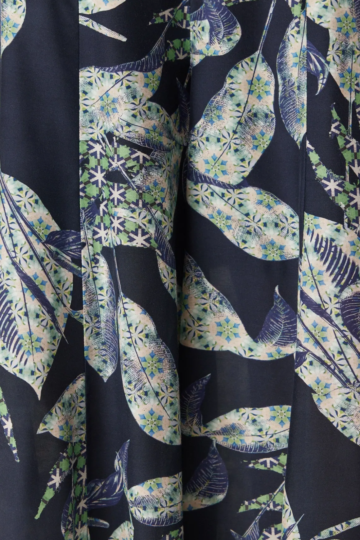 Havana Wide Leg Pant - Navy Floral