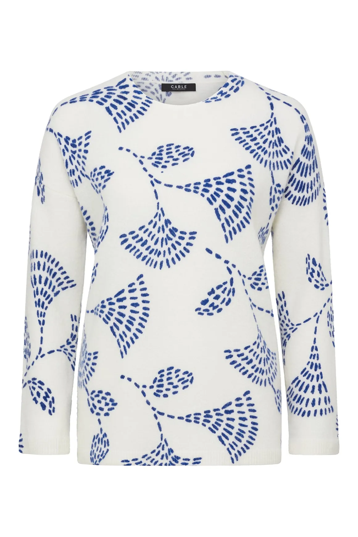 Hayes Mohair Jumper - Blue Print