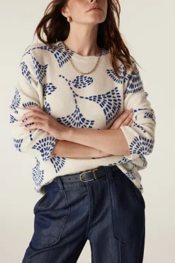 Hayes Mohair Jumper - Blue Print