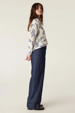 Hayes Mohair Jumper - Blue Print