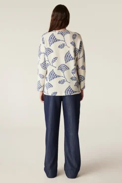Hayes Mohair Jumper - Blue Print
