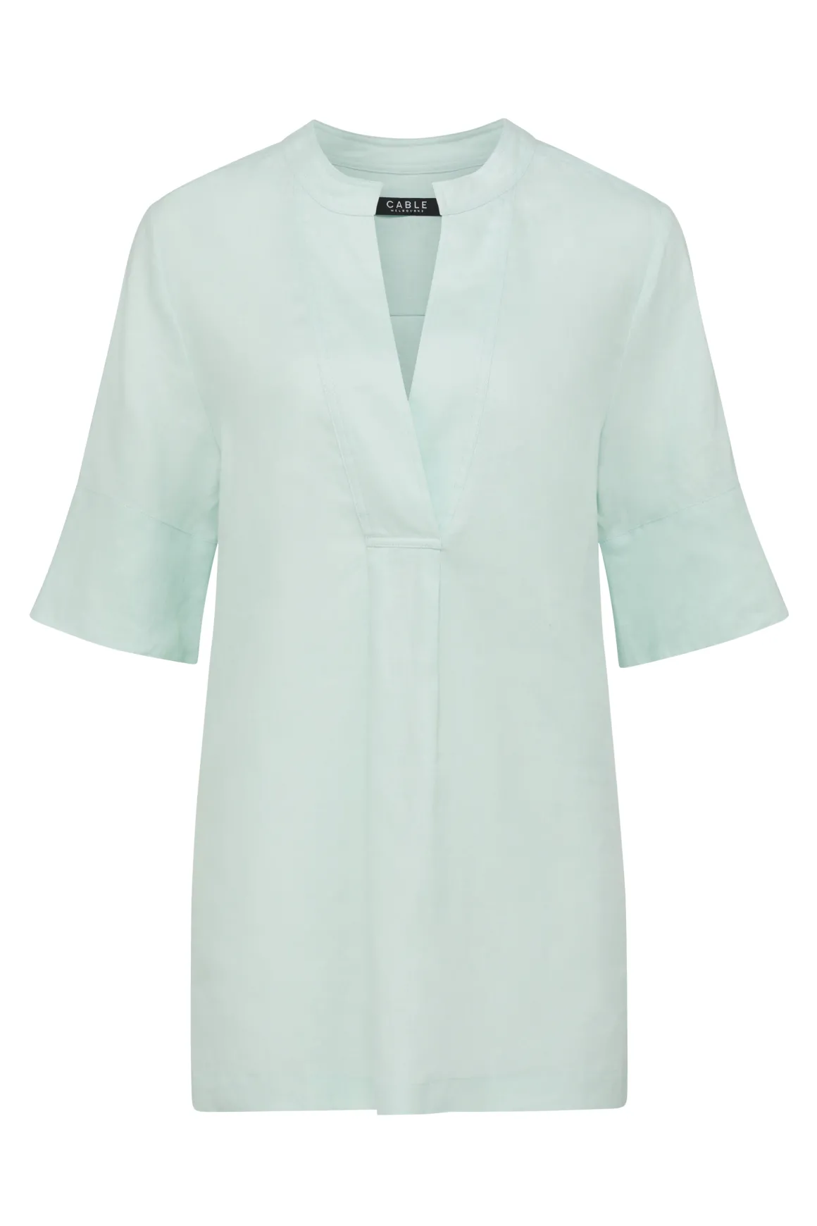 Hayward Linen Blouse - Seafoam