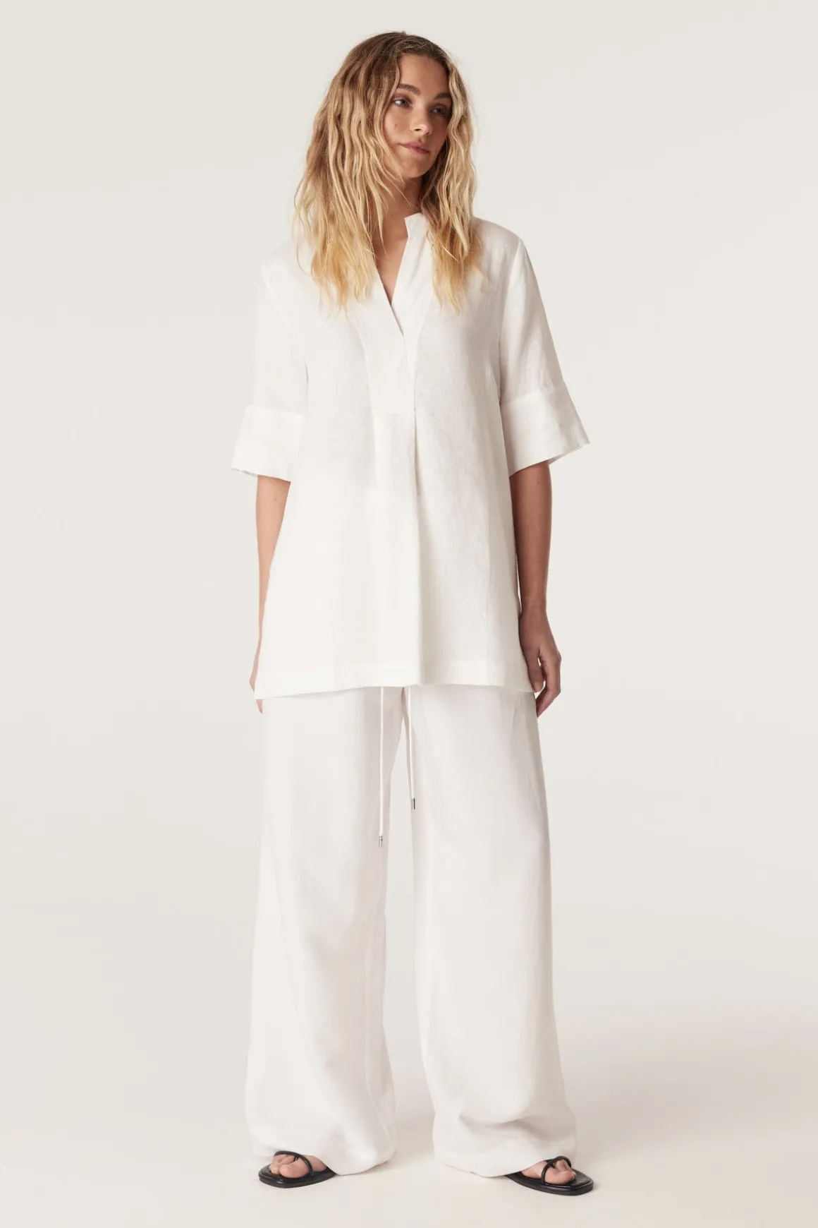 Hayward Linen Blouse - White