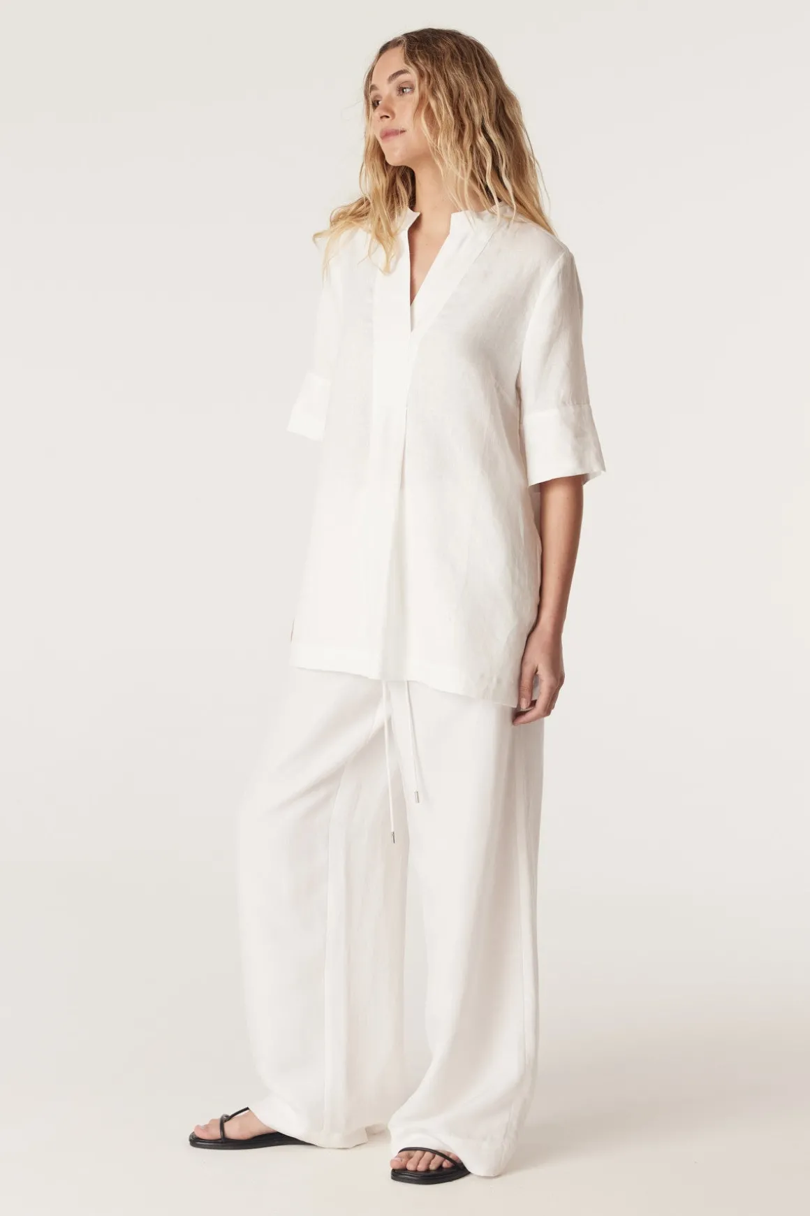 Hayward Linen Blouse - White