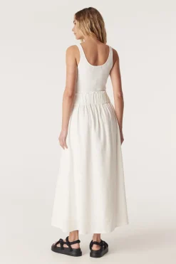 Hayward Linen Skirt - White