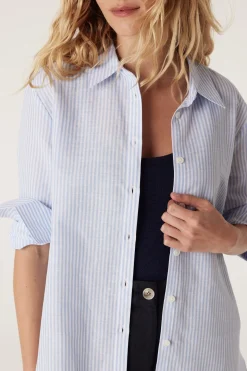 Henri Shirt - Pale Blue Stripe