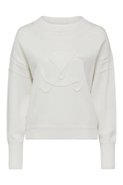 Heritage Cotton Crew Jumper - White