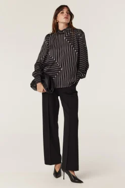 Imogen Blouse - Linear Print
