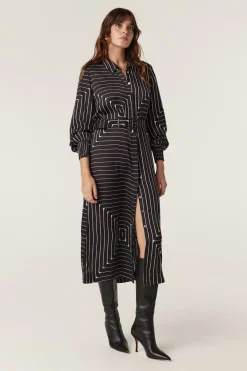 Imogen Dress - Linear Print