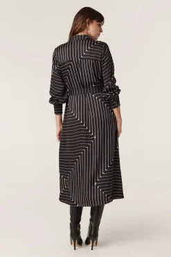 Imogen Dress - Linear Print