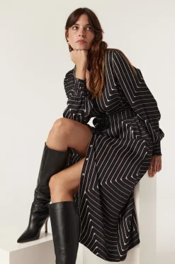 Imogen Dress - Linear Print